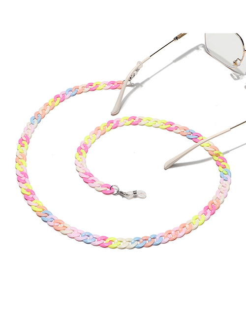 Fashion Color Resin Chain Contrast Glasses Chain