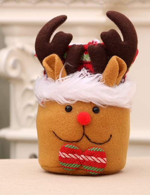 Fashion Deer Christmas Santa Plush Closing Gift Bag