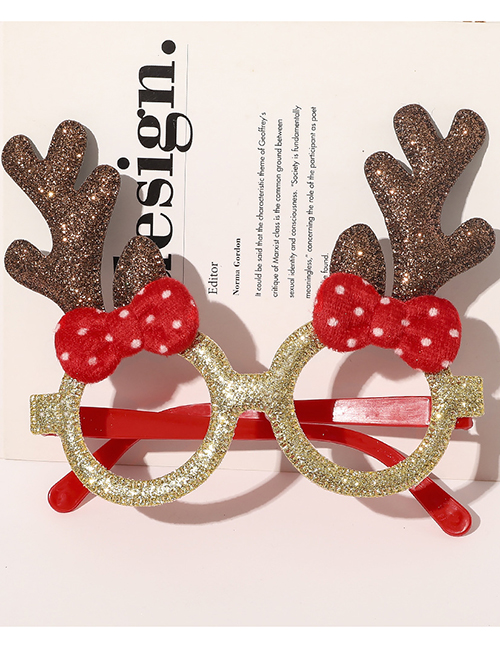 Fashion Bow Tie Rust Elk Christmas Glasses Christmas Christmas Snowman Antlers Hat Headband Eyes