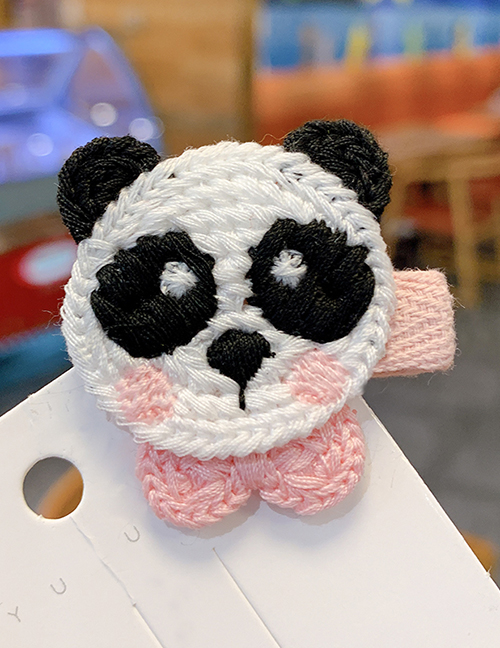 Fashion Panda Knitted Animal Rabbit Ears Hit Color Children Hairpin
