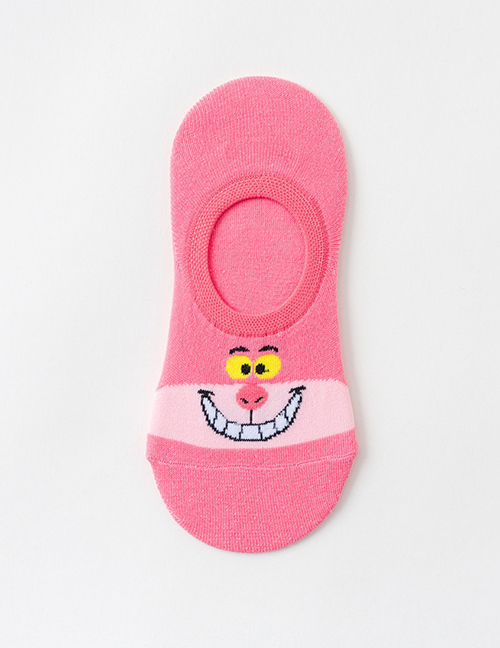 Fashion Smiley Pink Dispensed Non-slip Angry Birds Rabbit Cotton Boat Socks