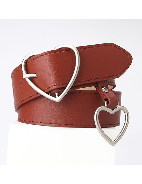 Fashion Camel Love Pin Buckle Pendant Alloy Imitation Leather Belt