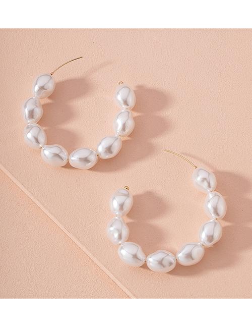 Fashion Pearl Pearl Geometric Alloy Earrings