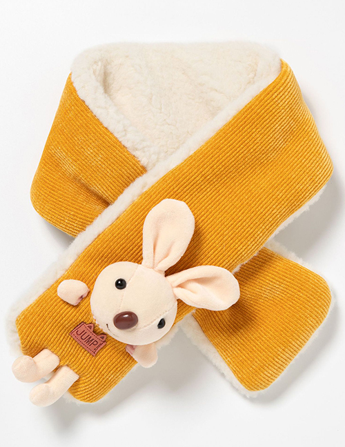Fashion Bunny Turmeric Little Bear Rabbit Doll Thickened Warm Children Scarf