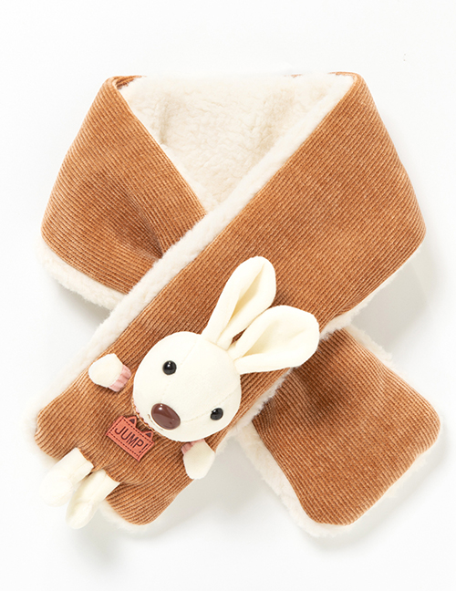 Fashion Bunny Caramel Little Bear Rabbit Doll Thickened Warm Children Scarf