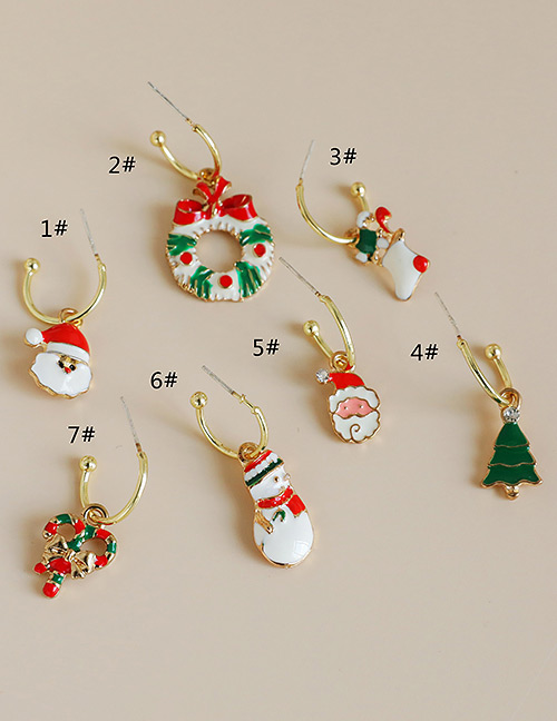 Fashion 4# Alloy Christmas Earrings