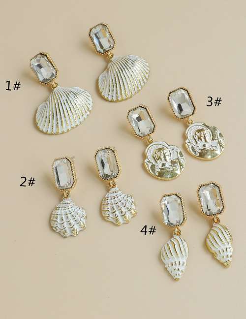Fashion 1# Alloy Shell Earrings