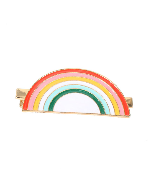 Fashion Rainbow Christmas Drip Hat Snowman Geometric Alloy Hairpin