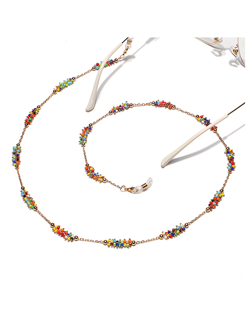 Fashion Color Handmade Chain Beaded Rice Bead Glasses Chain