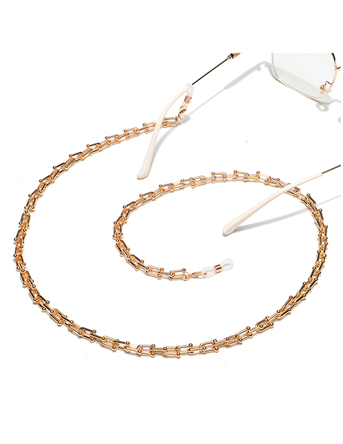 Fashion Gold Color Color Retention Geometric Thick Chain Alloy Non-slip Glasses Chain
