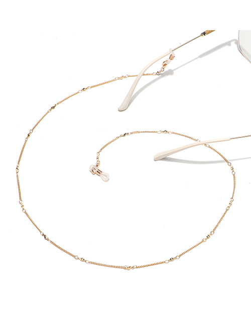 Fashion Gold Color Handmade Chain Diamond Copper Bead Glasses Chain