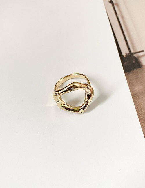 Fashion Gold Color Irregular Alloy Ring