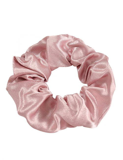 Fashion Pink Pure Color High Elastic Large Intestine Loop Hair Rope