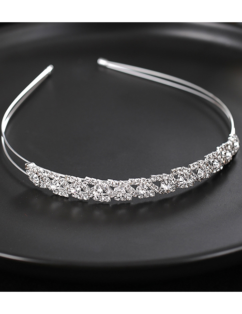 Fashion Chain Diamond-studded Geometric Alloy Pearl Headband