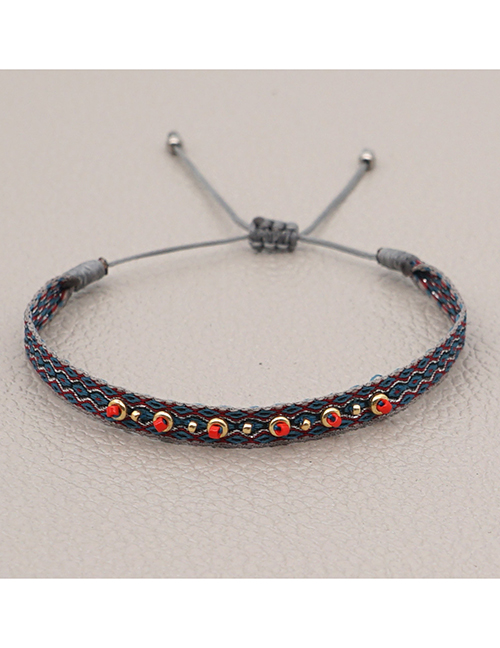 Fashion Mixing 1 Handmade Webbing Geometric Bracelet With Gold Beads