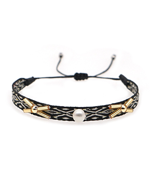 Fashion Mixing 20 Handmade Webbing Geometric Bracelet With Gold Beads