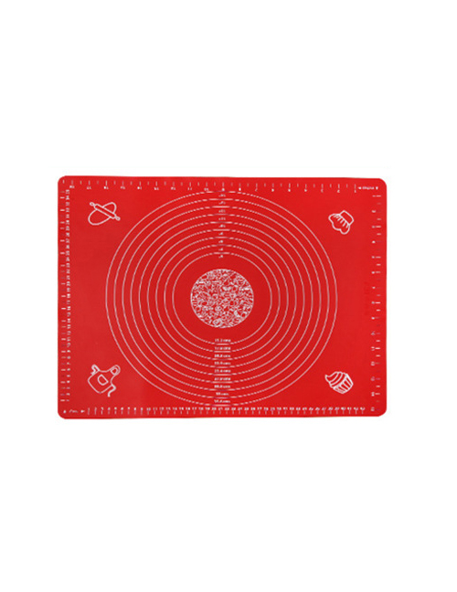 Fashion Red-50*40cm Square Silicone Kneading Pad