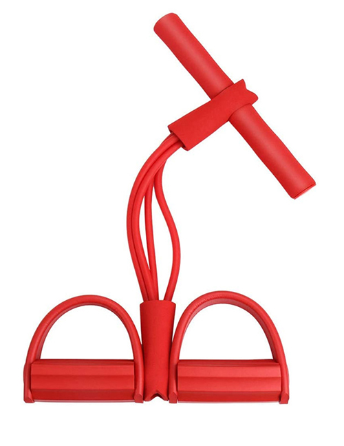 Fashion Four Strands Of Red Yoga Pedal Four-strand Leg Spring Tensioner