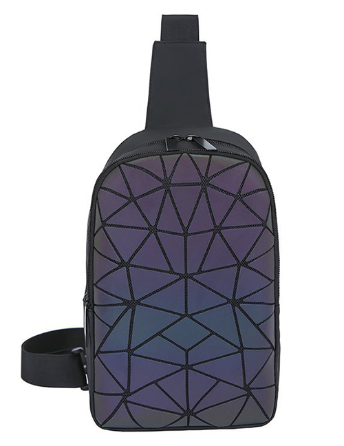 Fashion Five-pointed Star Luminous Geometric Diamond Shoulder Bag