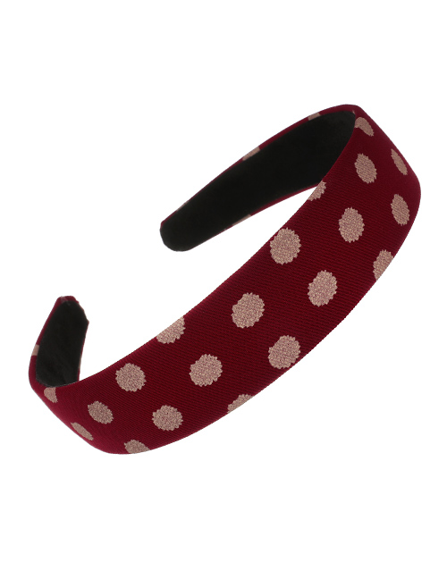 Fashion Red Fabric Polka Dot Headband