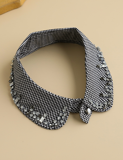 Fashion Section 4 Fabric Alloy False Collar With Diamonds