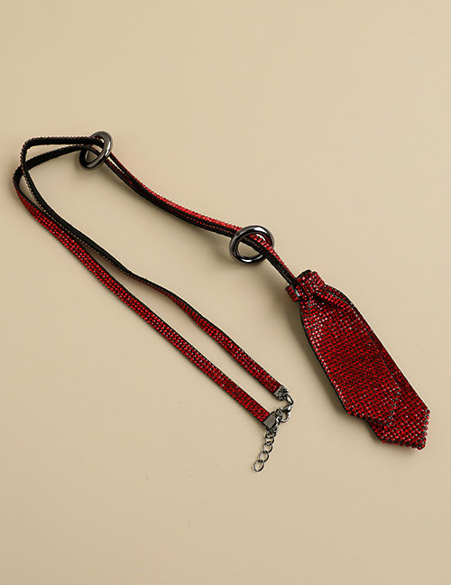 Fashion Red (felt Cloth Diamond Bow Tie