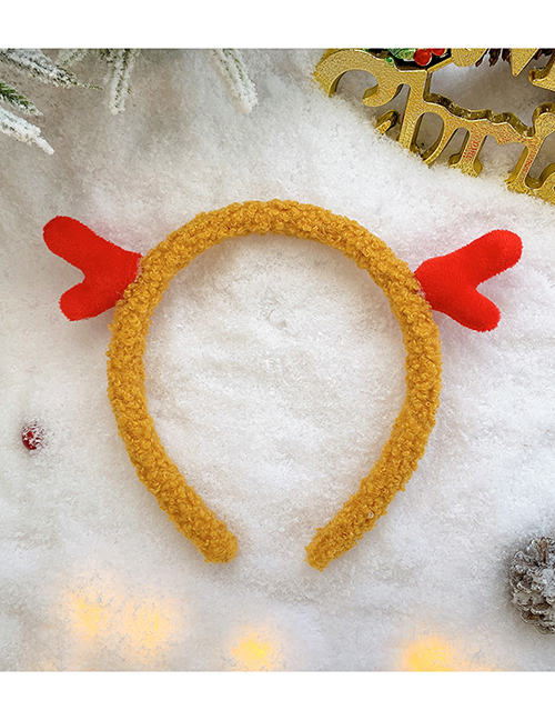 Fashion Cute Little Antler Headband Christmas Antlers Santa Hair Ball Fabric Childrens Headband