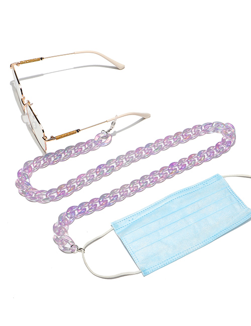 Fashion Light Purple Acrylic Thick Chain Glasses Chain