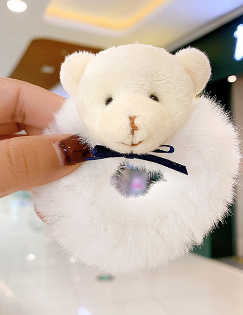 Fashion Little White Bear【white】 Little Bear Plush Penguin Children Hair Rope
