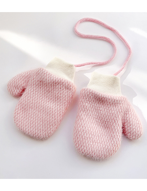 Fashion Plaid Pink Recommended 2-10 Years Old Small Recommended 1-4 Years Old Plush Checkered Plush Baby Gloves
