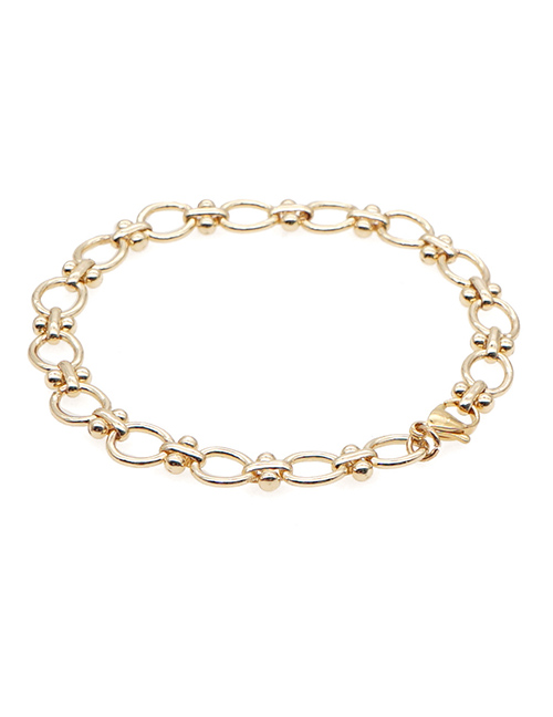Fashion Chain Gold Color Glass Eye Beads Handmade Beaded Shell Eyes Multilayer Bracelet
