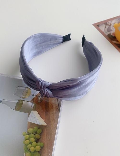 Fashion Purple Knotted Wide-brimmed Headband