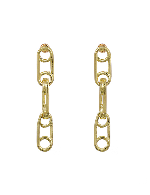 Fashion Golden Alloy Chain Earrings