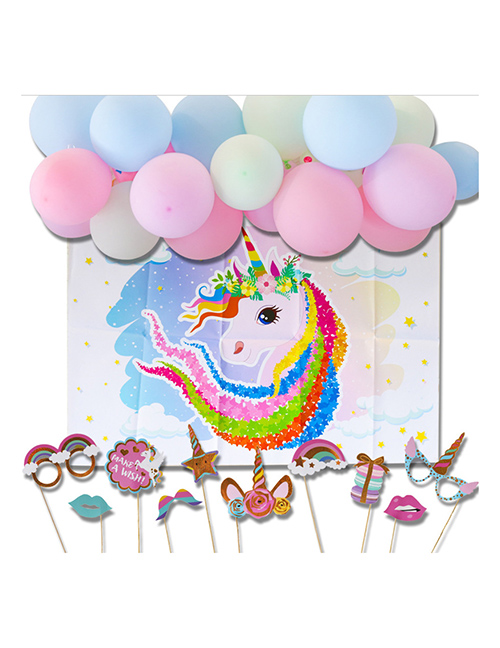 Fashion Unicorn Suit Birthday Party Decoration Background Wall Decoration Balloon Set