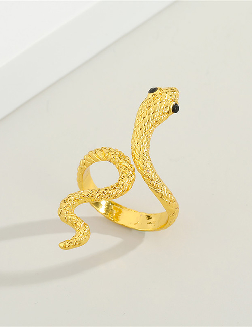 Fashion Golden Snake Cobra Ring