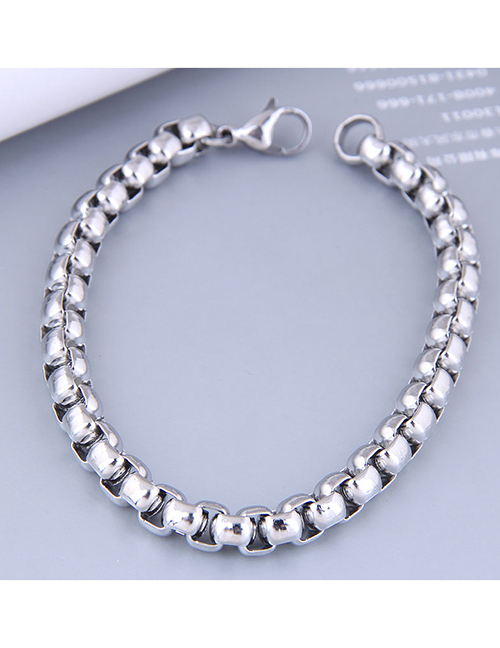 Fashion Silver Color Stainless Steel Metal Chain Bracelet