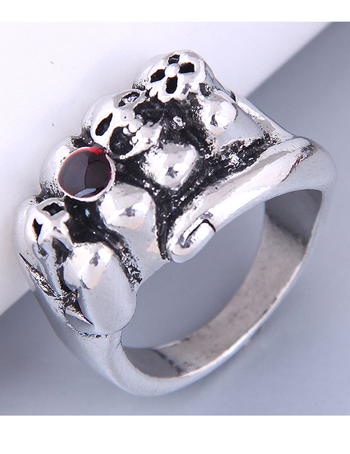 Fashion Silver Alloy Geometric Ring