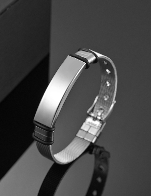 Fashion Steel Color Titanium Steel Wrist Strap Chain Bracelet