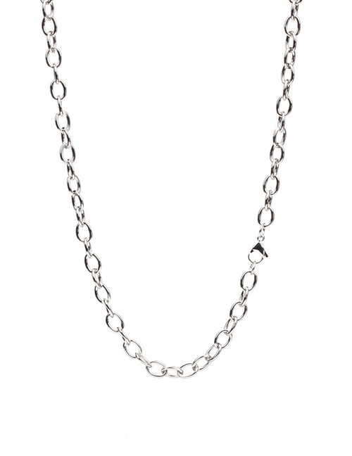 Fashion C Solid Copper Geometric Chain Necklace