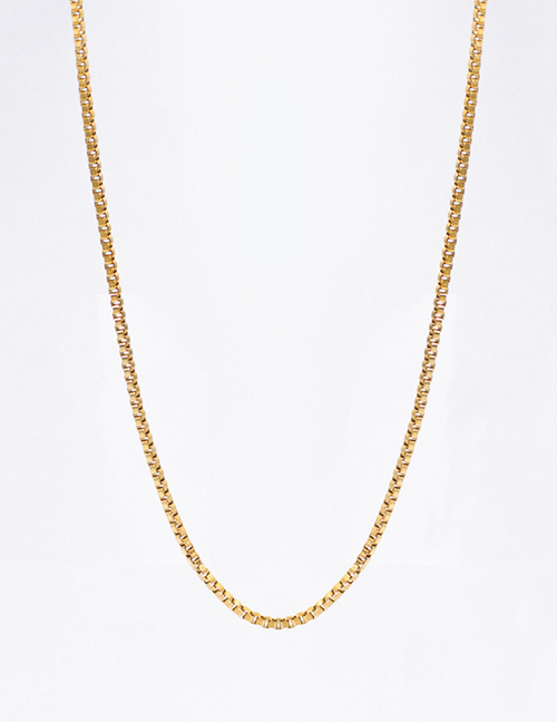 Fashion 1# Titanium Steel Geometric Chain Necklace