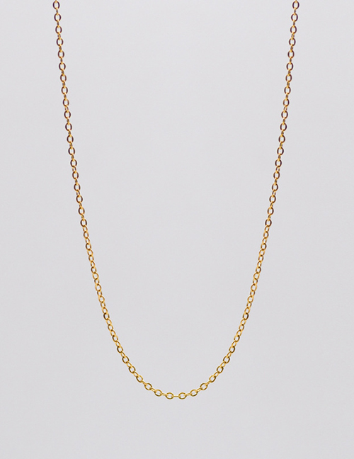 Fashion 5# Titanium Steel Geometric Chain Necklace