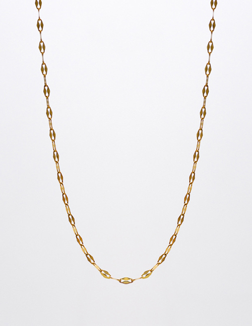 Fashion 6# Titanium Steel Geometric Chain Necklace