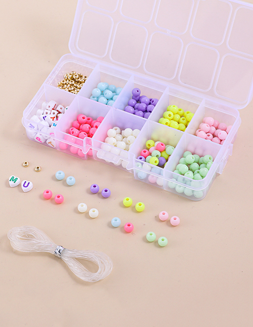 Fashion D000500 A Box Of 10 Color Beads Diy Bracelet Material Package