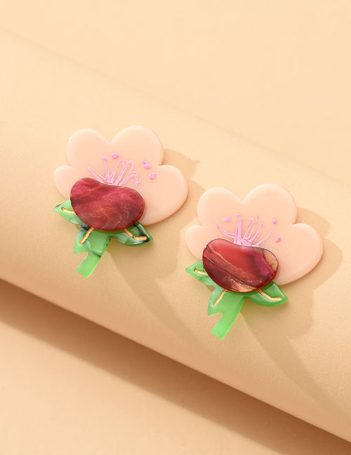 Fashion Flower Earrings Acrylic Flower Earrings