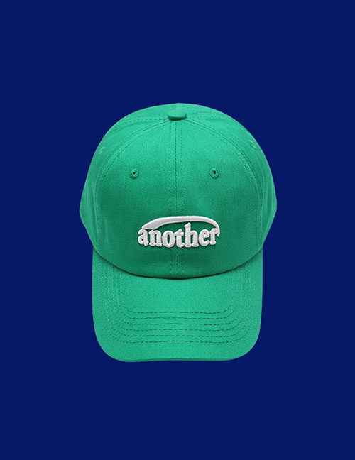 Fashion Another Baseball Cap - Flash Green Cotton Letter Embroidered Baseball Cap