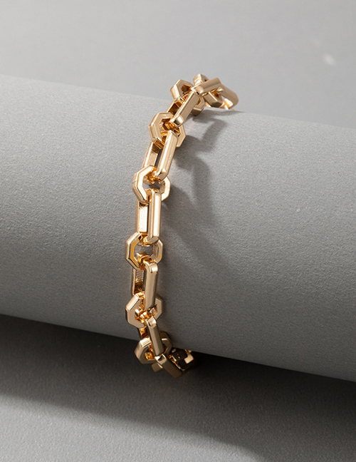 Fashion Gold Color Alloy Thick Chain Bracelet