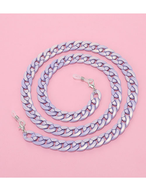 Fashion Purple Acrylic Colored Chain Glasses Chain