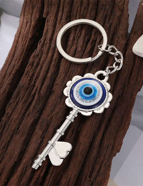 Fashion Silver Key Eye Alloy Geometric Eye Keychain