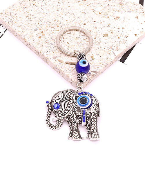 Fashion Big Elephant Resin Elephant Eye Keychain