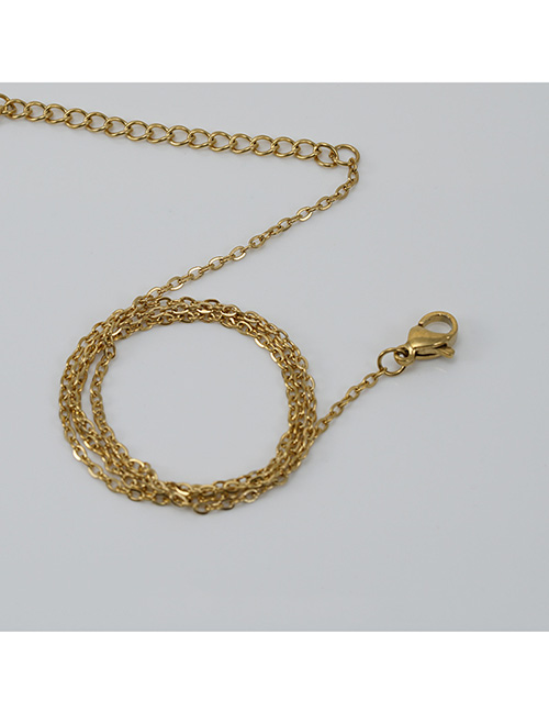 Fashion Gold 04×45+5cm Titanium O-chain Necklace